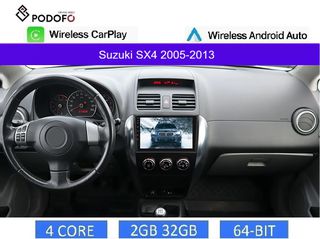 Suzuki SX4 (2005-13) Android οθόνη 9" 2+32GB Ασύρματο CarPlay & Aσύρματο Android Auto | GPS | EQ | WiFi