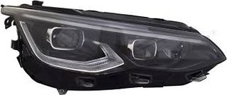 ΦΑΝΟΣ ΕΜΠΡΟΣ ΗΛΕΚΤΡΙΚΟΣ ΜΑΥΡΟ LED PLUS (E) (TYC) ΔΕ για VW GOLF VIII '19-'24
