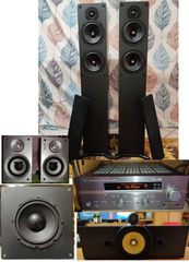 Ενισχυτής Yamaha μαζί High End  Cambridge Audio ηχεία + ΔΏΡΟ