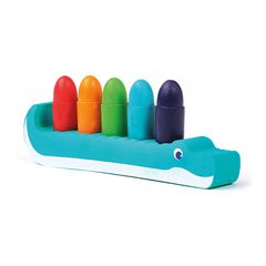 Παιχνίδι Μπάνιου Μπογιές για Ζωγραφική με θήκη σε σχήμα κροκόδειλου - Ludi