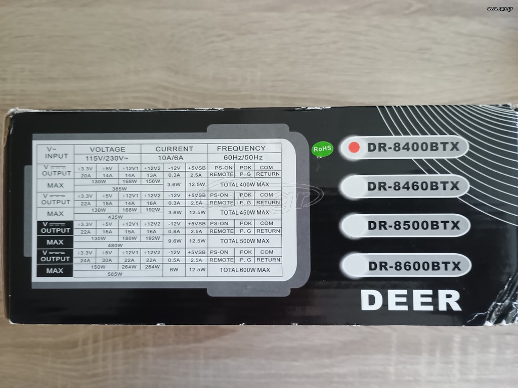 Τροφοδοτικό ATX - DEER DR-8400BTX