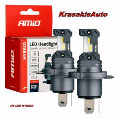 Λάμπες αυτοκινήτων LED H4 AMIO  Hybrid Series