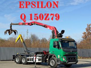 Γερανοί - Φορτηγά Με Γερανό Volvo 2014 FMX 460 * Abrollkipper + EPSILON 150Z79 * 6x4