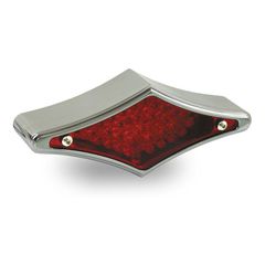 Πίσω Φανάρι Μοτοσυκλέτας Flat-Lens Diamond LED χρώμιο Universal | Led Flat-Lens Diamond Tail light chrome