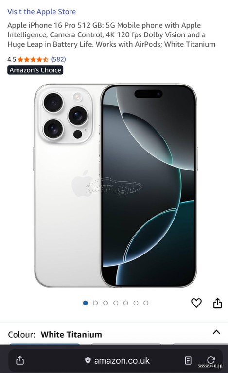Apple iPhone 16 Pro Max (8/512GB) White Titanium