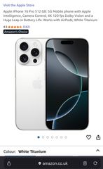 Apple iPhone 16 Pro Max (8/512GB) White Titanium
