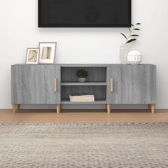 Έπιπλο Τηλεόρασης Γκρι Sonoma 150x30x50 εκ. από Επεξεργ. Ξύλο 817502