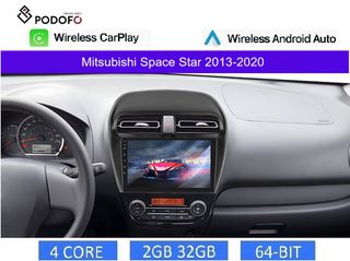 Mitsubishi Space Star (2013-2020) Android οθόνη 9" 2+32GB Ασύρματο CarPlay & Aσύρματο Android Auto | GPS | EQ | WiFi