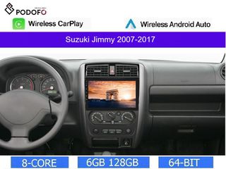 Suzuki Jimny (2007-2017) Android 13 Οθόνη 9" | 6GB RAM +128GB ROM | Ασύρματο CarPlay & Aσύρματο Android Auto | GPS | WiFi | DSP