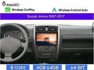 Suzuki Jimny (2007-2017) Android Car Radio 9" 4+64GB 8-Core Ασύρματο CarPlay & Aσύρματο Android Auto| GPS | WiFi | DSP