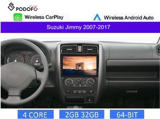 Suzuki Jimny (2007-2017) Android οθόνη 9" 2+32GB Ασύρματο CarPlay & Aσύρματο Android Auto | GPS | EQ | WiFi