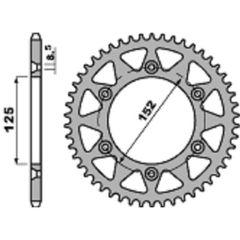 Pbr Ultra-Light Aluminium Rear Sprocket 4649 - 520