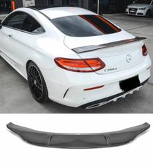 ΑΕΡΟΤΟΜΗ Mercedes Benz C-Class C205 Coupe & C43 C63-S AMG Real Carbon  Rear Trunk Lip Spoiler 2016-2021