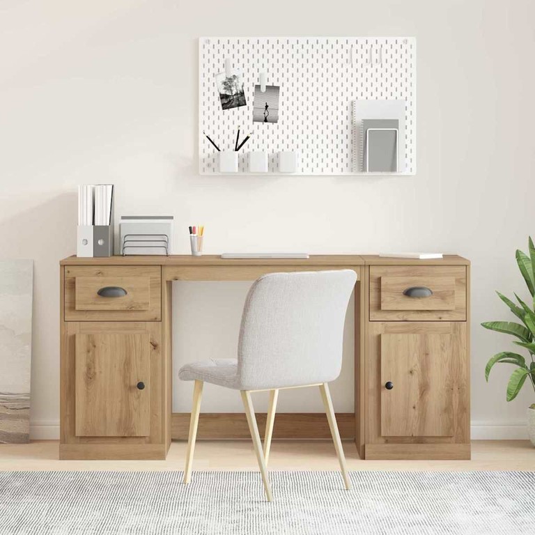 Γραφείο με Ντουλάπι Artisan Oak Επεξεργασμένο Ξύλο 3402678