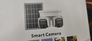 Διπλή ρομποτική κάμερα με ηλιακό πάνελ 4g sim