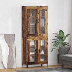 Highboard Παλιό Ξύλο 69,5 x 34 x 180 εκ. Επεξεργασμένο Ξύλο 3415615