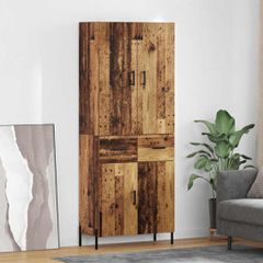 Highboard Παλιό Ξύλο 69,5 x 34 x 180 εκ. Επεξεργασμένο Ξύλο 3415642