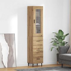 Highboard Artisan Oak 34,5 x 34 x 180 εκ. Επεξεργασμένο Ξύλο 3416015