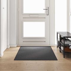 Δερμάτινο Χαλί Σκούρο Γκρι 100 x 250 cm 100% Πολυπροπυλένιο 42011375
