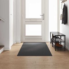 Δερμάτινο Χαλί Σκούρο Γκρι 100 x 300 cm 100% Πολυπροπυλένιο 42011376