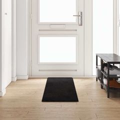 Δερμάτινο Χαλί Μαύρο 50 x 250 εκ. 100% Πολυπροπυλένιο Τούφτα 42011402