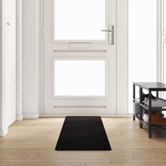 Δερμάτινο Χαλί Μαύρο 50 x 300 εκ 100% Πολυπροπυλένιο Τούφτα 42011403