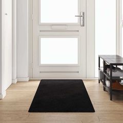 Δερμάτινο Χαλί Μαύρο 80 x 300 cm 100% Πολυπροπυλένιο Τούφτα 42011407