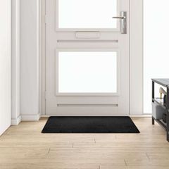 Δερμάτινο Χαλί Μαύρο 100 x 100 cm 100% Πολυπροπυλένιο Τούφτα 42011410