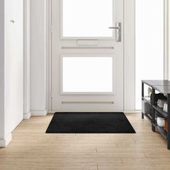 Δερμάτινο Χαλί Μαύρο 100 x 150 cm 100% Πολυπροπυλένιο Τούφτα 42011411