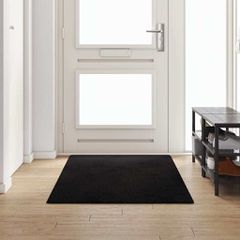 Δερμάτινο Χαλί Μαύρο 100 x 250 cm 100% Πολυπροπυλένιο Τούφτα 42011413