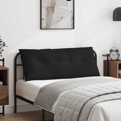 Μαξιλάρι Πλάτης Μαύρο 120 x 50 cm Ύφασμα Μικροΐνας 42014819