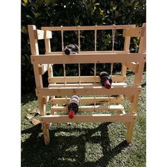 ξύλινη κάβα κρασιών  (60εκ χ υψος 76εκ)