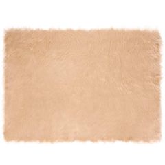 Χαλί από τεχνητό πρόβειο δέρμα TAFALLA Μπεζ 120 x 170 cm 42021482