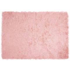 Χαλί από τεχνητό πρόβειο δέρμα TAFALLA Ροζ 120 x 170 cm 42021548