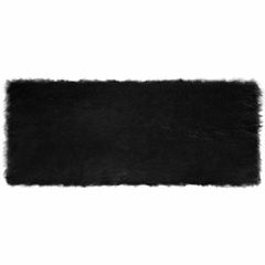 Χαλί από τεχνητό πρόβειο δέρμα TAFALLA Μαύρο 80 x 200 cm 42021567