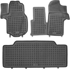 Λαστιχένια πατάκια Man TGE (2017+) / Vw Crafter II (2016+) - τύπου σκαφάκι - 3τμχ., Rezaw Plast