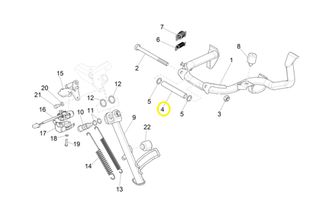 Αποστάτης Κεντρικού Στάντ Vespa Primavera 125 E5+ 2024-2025 1C004537