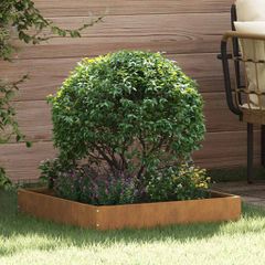 Περίγραμμα γκαζόν 60 x 60 x 13 εκ Σκ rusty 874742