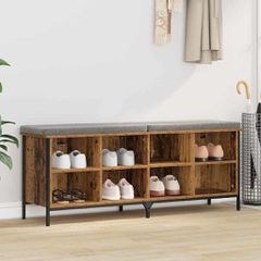 Ντουλάπα Παπουτσιών 131 x 35 x 50 εκ Παλαιωμένο ξύλο 881310