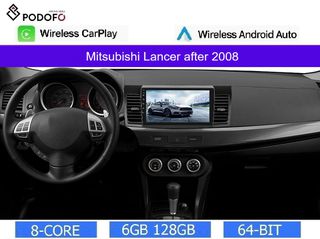 Mitsubishi Lancer από 2008- Android 13 Οθόνη 10.1" | 6GB RAM +128GB ROM | Ασύρματο CarPlay & Aσύρματο Android Auto | GPS | WiFi | DSP