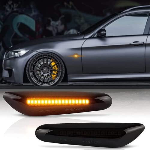Πλαϊνά Φλας Φτερού Για Bmw 1 E81 / E82 / E87 / E88 / 3 E90 / E91 / E92 / E93 / X1 E84 / X3 E83 Φιμέ 2 Τεμάχια
