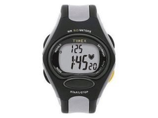 Timex Heart Rate Monitor Watch, Black / Gray Silicone Strap T5C351 F5, ρολόι με μετρητή παλμών