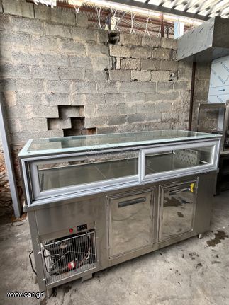 ΒΙΤΡΙΝΑ ΨΥΧΟΜΕΝΗ2 ΠΟΡΤΕΣ ΚΑΙ ΕΝΣΩΜΑΤΩΜΕΝΟ ΜΟΤΕΡ ΑΡΙΣΤΕΡΑΔΙΑΣΤΑΣΕΙΣ: 177X70X120CM