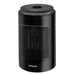 ΑΕΡΟΘΕΡΜΟ ΚΕΡΑΜΙΚΟ 1500W ΚΥΚΛΙΚΟ ΜΑΥΡΟ EUROLAMP 300-41356