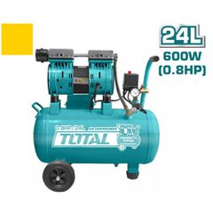 Total Αεροσυμπιεστής Χαμηλού Θορύβου Χωρίς Λάδι 24Lit (TCS1075241)