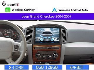 Jeep Grand Cherokee (2004-2007) 10.1" Οθόνη Android Car Radio Navigation | 6GB RAM + 128GB ROM | Ασύρματο CarPlay & Aσύρματο Android Auto | GPS | WiFi | DSP | HiFi  | FM/RDS