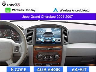 Jeep Grand Cherokee (2004-2007) 10.1" Οθόνη Android Car Radio Navigation | 4GB+64GB | 8-Core | Ασύρματο CarPlay & Aσύρματο Android Auto | GPS | WiFi | DSP | HiFi | FM/RDS