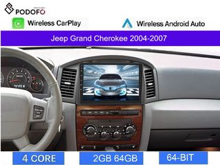 Jeep Grand Cherokee (2004-2007) 10.1" Οθόνη Android Navigation | 2GB+64GB | Ασύρματο CarPlay & Aσύρματο Android Auto | GPS | WiFi | EQ | HiFi | FM/RDS
