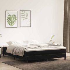Box Spring Κρεβάτι χωρίς στρώμα Μαύρο 180x220 cm Velvet 3315887