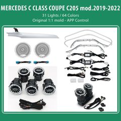 DIQ AMBIENT 8160 (FK) - BENZ C (C205) 2DOORS (Digital iQ Ambient Light for Mercedes C (C205) 2DOORS mod. 2018-2024 with 31 Light